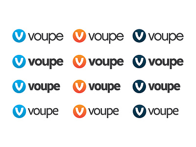 Colour Type Ideas colours comparison graidents logomark typeface v voupe