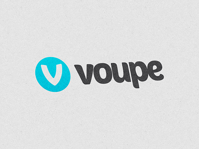 Voupe Logo logo logomark paper texture voupe