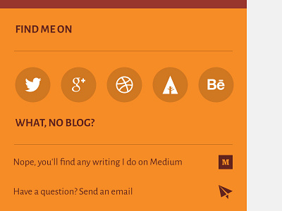 Hmmm... email icons medium orange social web