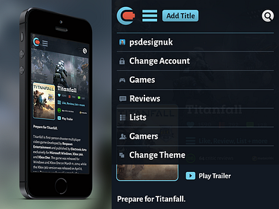 Contrllr Game Page Mobile contrllr dropdown iphone mobile phone responsive search