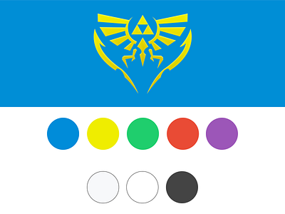 Zelda Timeline Colour Palette blue color colour game green palette purple red type yellow zelda