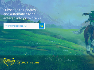 Unused Zelda Timeline Concept blue design development ios iphone responsive ui web zelda