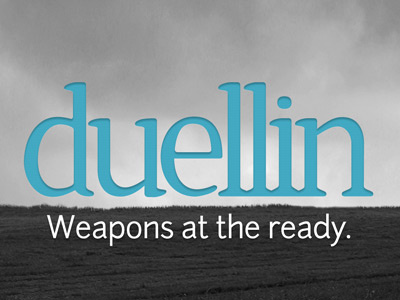 Go! battlefield blue clouds design duellin field grey weapons web