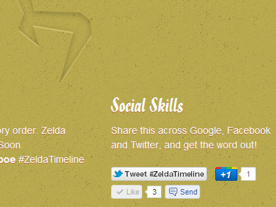 Zelda Timeline - Coming Soon coming facebook gold google shadow social soon twitter zelda