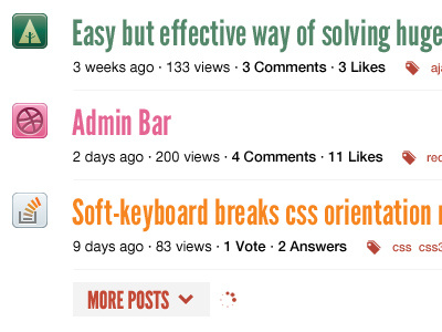 Posts button dribbble forrst meta posts stackoverflow tags