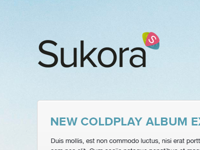 Sukora I design logo music photoshop sukora web design