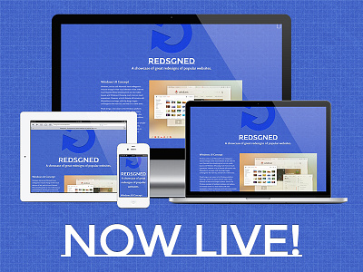Redsgned Now Live! blue idiot launched redsgn redsgned responsive texture website