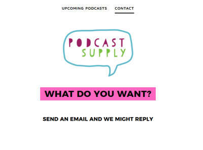 PodcastSupplyScreenshot branding logo webdesign website