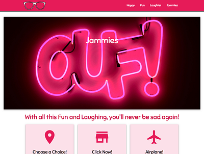 jammies design fun happy laughing pink webdesign website