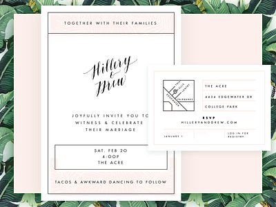 Hillery & Drew Invitation