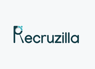 Logotype Recruzilla branding clean logo design flat identity industral logo minimalis slogan typography