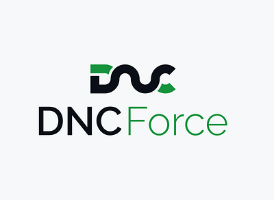 DNC Logo branding clean logo flat identity industral logo logotype minimalis slogan typography wordmark logo