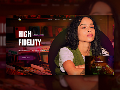 Main promo page of High Fidelity series concept