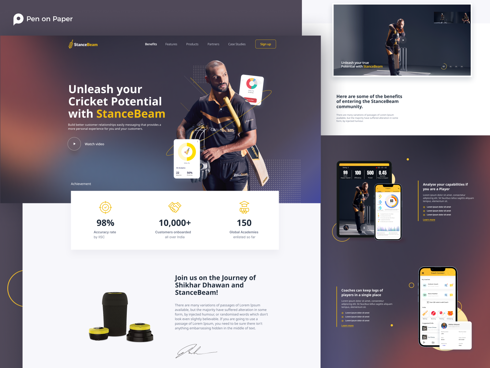StanceBeam Web Design by Pen On Paper Technologies on Dribbble