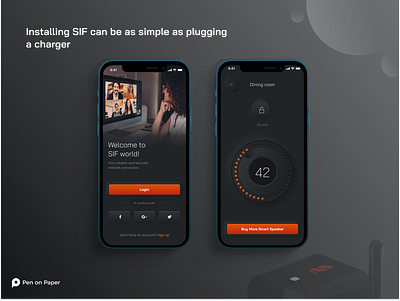 SIF Smart home App app branding design graphic design illustration logo penonpaper sif smarthome smarthomeui smarthomeux ui ui design ui ux uidesign userexperience uxdesign uxui wifi