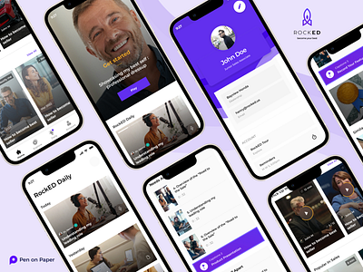 UI Style Guide for Rocked App app branding design graphic design illustration logo mobileapp motion graphics penonpaper rockedapp ui ui design ui ux uidesign uiux