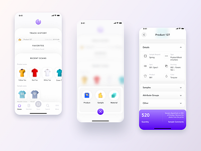 Sample tracker app app design ergonomics high fidelity hmi human factors interaction ios ios app latest mobile app mobile ui online shopping penonpaper product design sample tracker tracking uidesign uiux ux