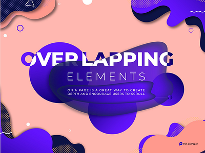 Overlapping Elements ui uidesign userinterfacedesign