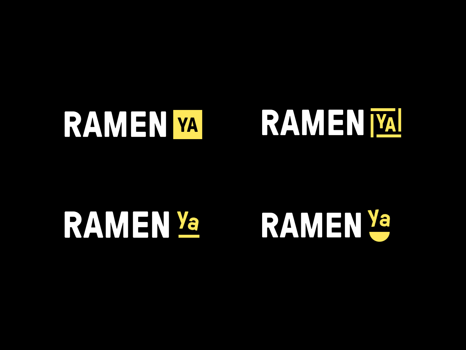 Ramen Ya branding design illustration logo logo design logo design branding logo design concept typography vector