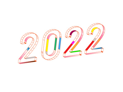 2022 - wireframe letters