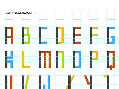 Plug | | | | typeface color fun geometry kids love playful type typeface