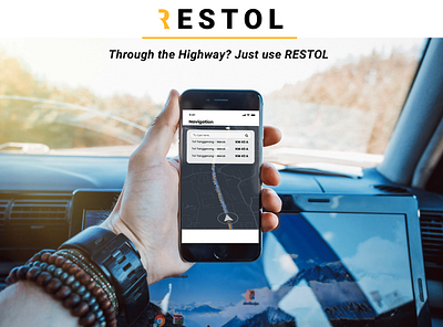 Restol app design highway ui ux
