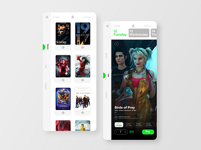 Cinema ticket app adobe xd adobexd application cinema movie ticket ui uiux user experience user experience design ux webdesign