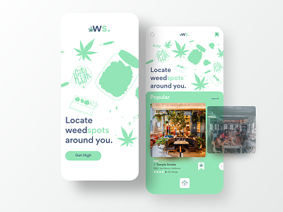 WeedSpots adobe xd adobexd app app design application ui uiux user experience user experience design ux website design weed