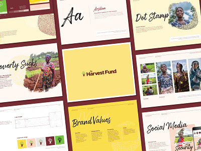 Harvest Fund Brand Guideline brand guidelines branding identity branding non profit typography