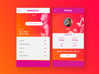 Workout App Concept