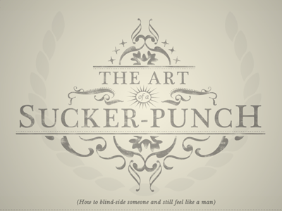 The Art of a Sucker-Punch after effects animation motion graphic typography