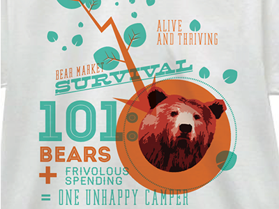 Bear Market Tee apparel bear economy market print screen print survival tee tshirt
