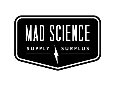 Mad Science logo lightning bolt logo mad science