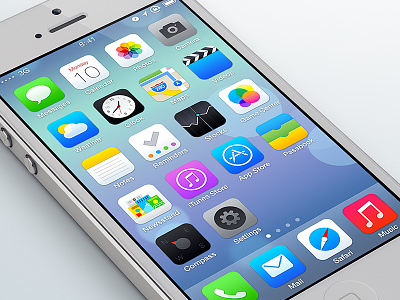 iOS 7 Redesign 7 app apple design icon ios ios7 iphone minimal mobile redesign simple