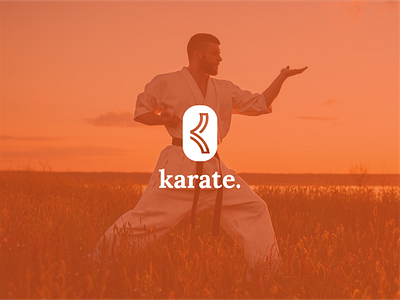 Karate Logo Design app branding design illustration logo logo design typography ui ux vector