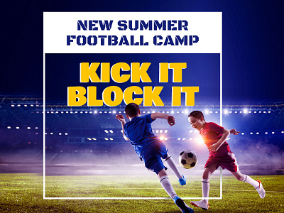 Kids_Football_Camp_FB_Post facebook ad football football club football design football poster kids football