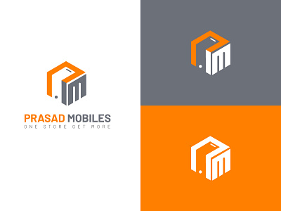 PM Logo 3d logo design creative logo design logodesign mobile logo mobile shop logo