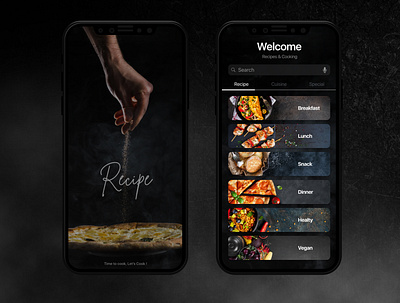 Recipe App app design food recipe