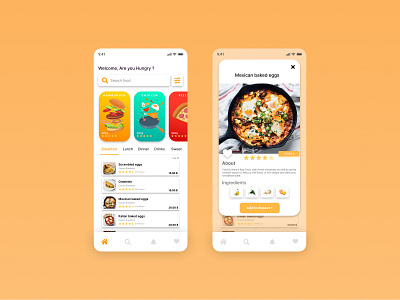 Food App UI app food mobile ui ux