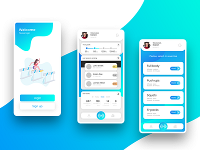 Sport App concept app concept concept design sport ui ui ux ui design uidesign uiux