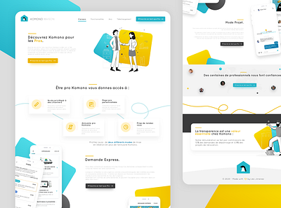 Komono | Landing page design ui ui ux ui design uidesign uiux