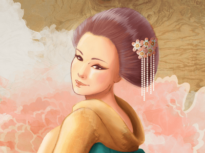 Geisha geisha illustration photoshop
