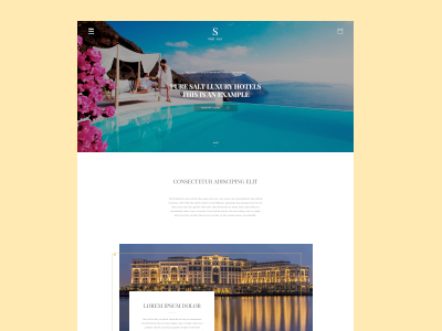 Redesign for a Luxury Hotel design ui ux web