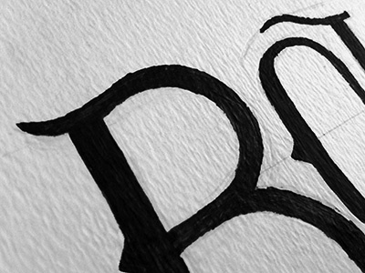 Bounders hand lettering lettering logo pen and ink type typography
