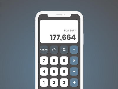 Daily UI 004 - Simple Calculator dailyui dailyui004 design ux