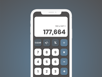 Daily UI 004 - Simple Calculator