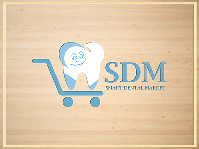 Dental Shop Logo brand branding corporate dental design effects illustration logo logos market sdm smart vector