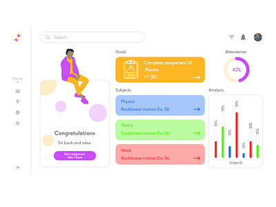 Dashboard design illustration ui ux