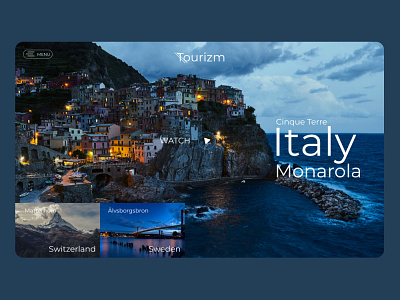 Concept Main page Tourizm