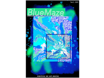 BlueMaze art design poster poster art